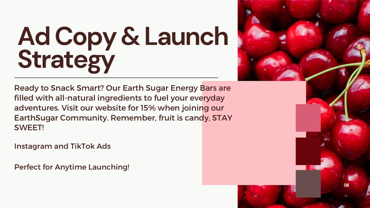 Earth Sugar — ad copy and launch strategy
